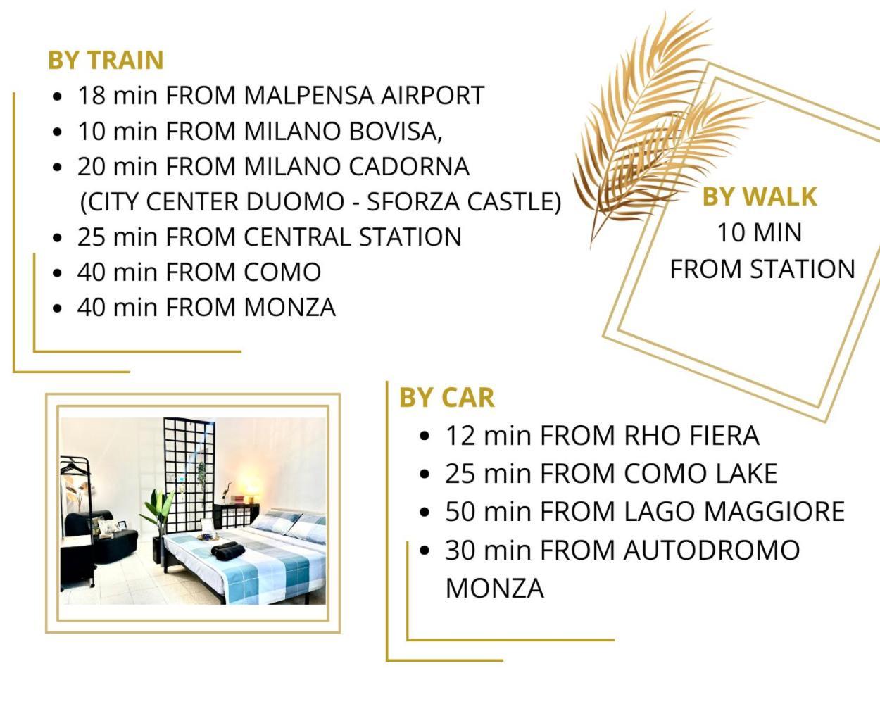 A Due Passi - 1 Milano - Como - Malpensa Aeroporto - Rho Fiera ซารอนโน ภายนอก รูปภาพ